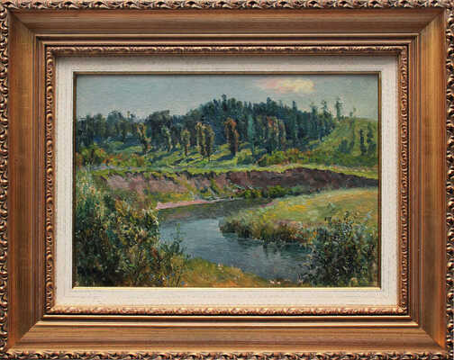 Морозов Константин Феофанович. Пейзаж с рекой